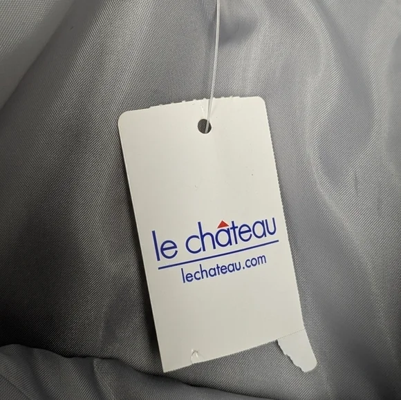 Le Chateau metallic grey silver strapless mini dress size XS - Picture 14 of 14